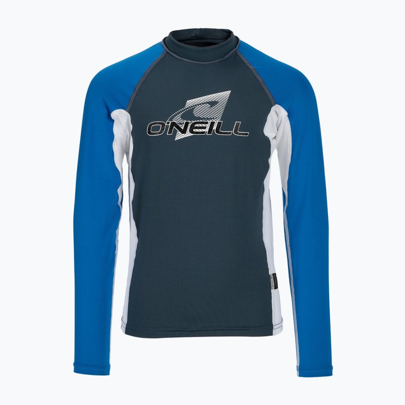 Nuoto per bambini a maniche lunghe O'Neill Premium Skins Rash Guard blu cadetto/bianco oceano