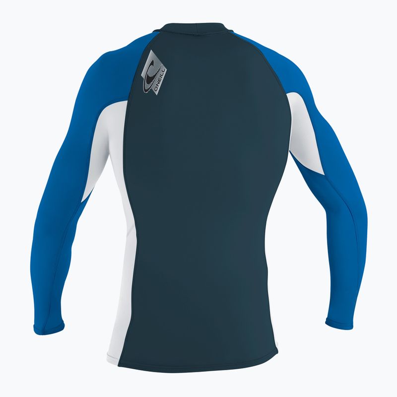 Nuoto per bambini a maniche lunghe O'Neill Premium Skins Rash Guard blu cadetto/bianco oceano 7