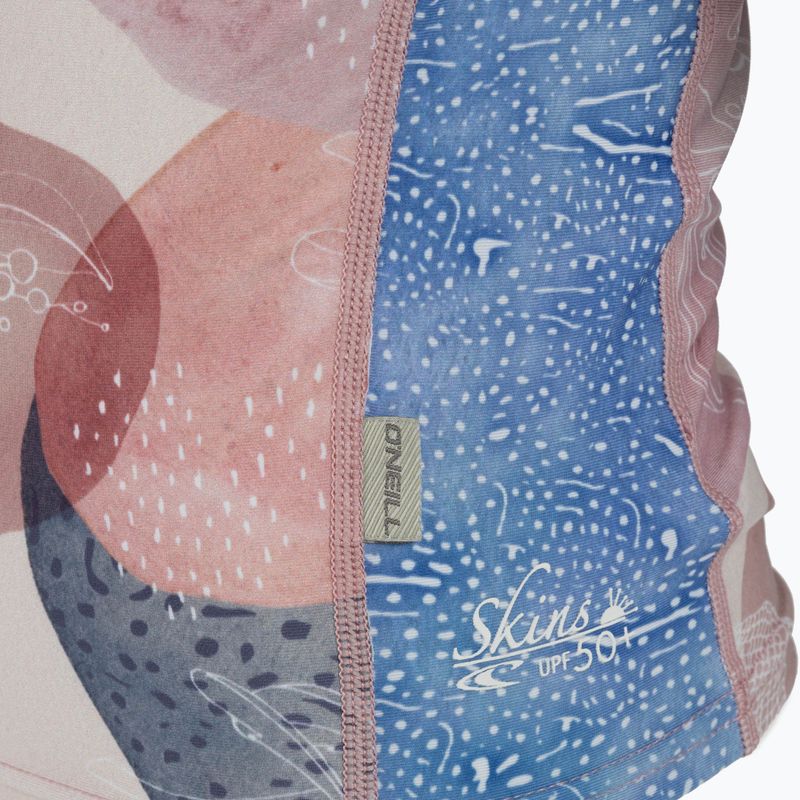 O'Neill Premium Skins Rash Guard - maglietta da bagno per bambini deserto/fioritura/diritto/azzurro 4