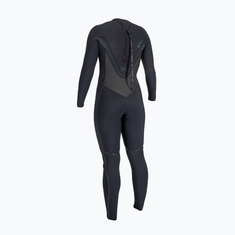 Muta da nuoto da donna O'Neill Psycho Tech 5/4+ Back Zip Full black/black 2