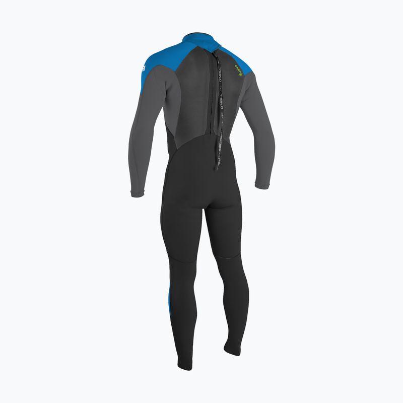 O'Neill Epic 3/2 Back Zip Full nero/grafite/blu/marino profondo schiuma da nuoto per bambini 2