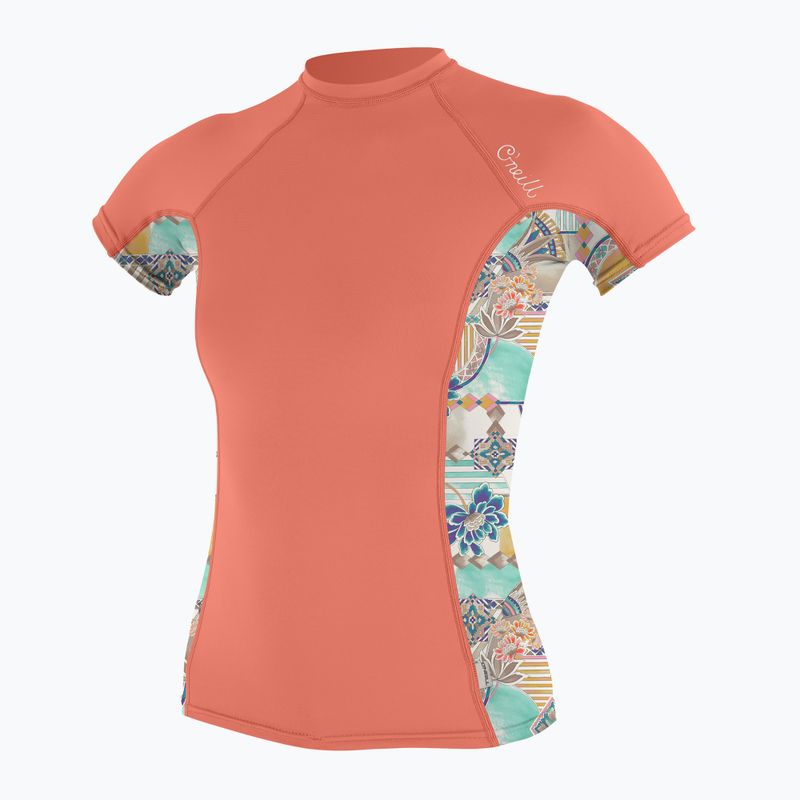 Maglietta da bagno donna O'Neill Side Print Rash Guard hx6 nectar/zephora