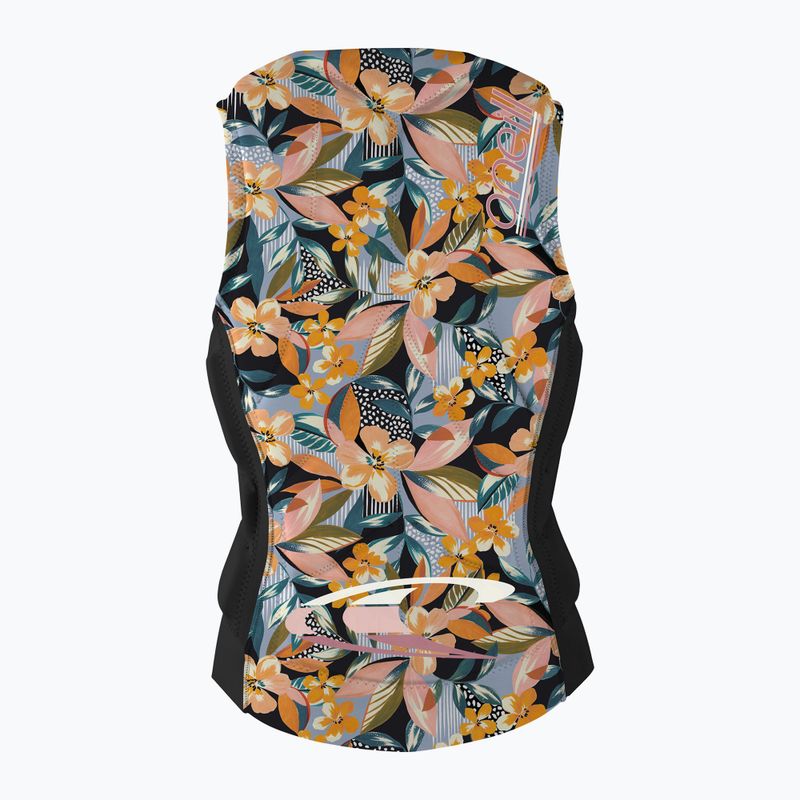Gilet di sicurezza per bambini O'Neill Girls Slasher Comp demi floral/nero 2