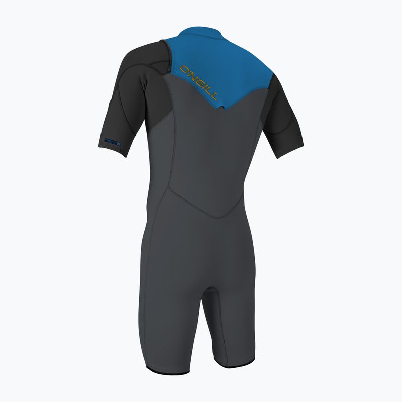 Muta da uomo per il nuoto O'Neill Hammer 2mm Chest Zip SS Spring graphite/black/ocean 2