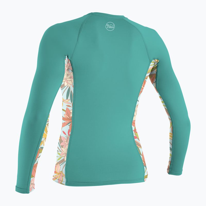 Nuoto donna manica lunga O'Neill Side Print Rash Guard canton/dalia 2