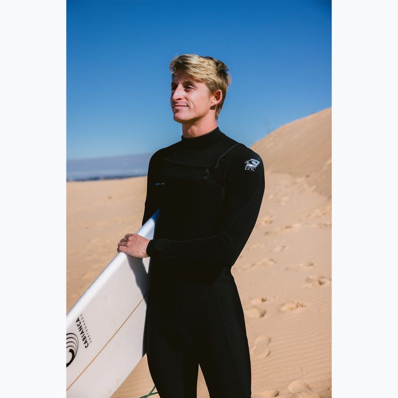 Uomo O'Neill Epic 4/3 mm Chest Zip Full nero/nero/nero Swim Foam 4