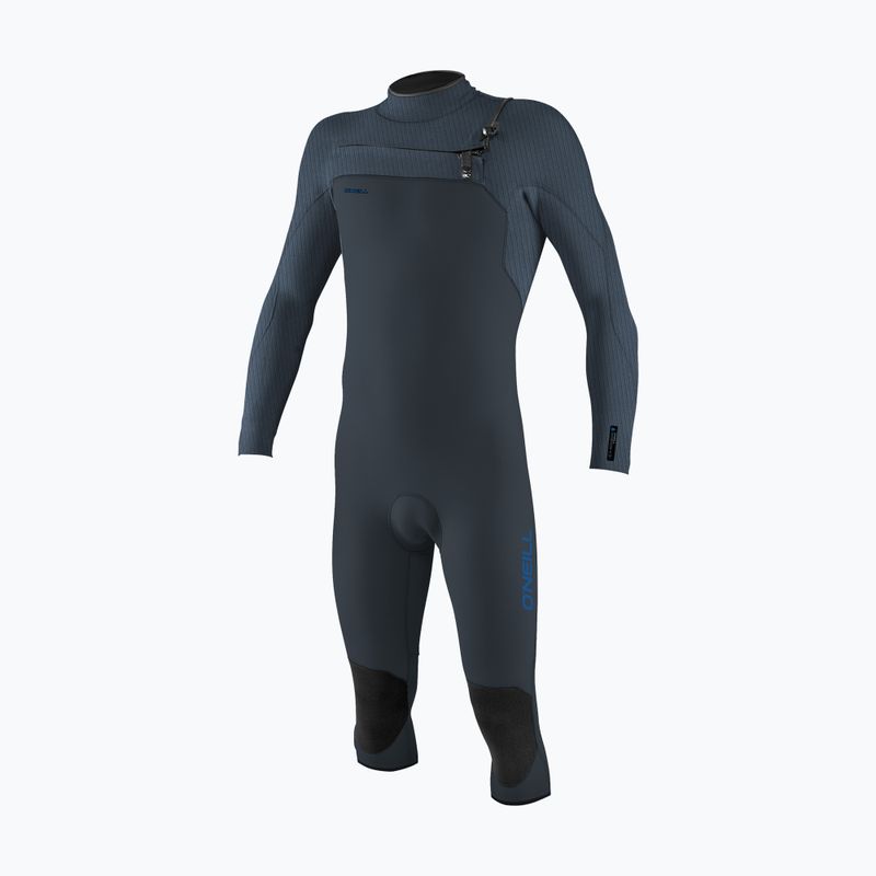 Uomo O'Neill Hyperfreak 4/3+ mm Chest Zip Overknee scuro orion/blu aperto schiuma nuoto