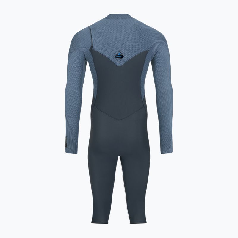 Uomo O'Neill Hyperfreak 4/3+ mm Chest Zip Overknee scuro orion/blu aperto schiuma nuoto 3
