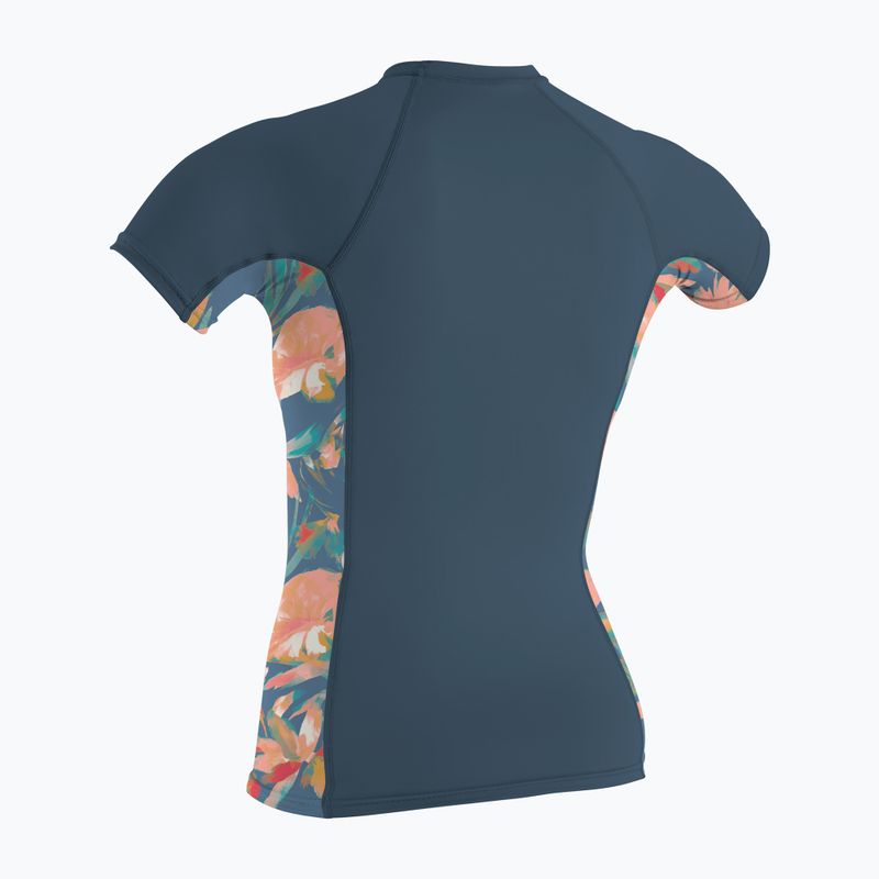 Maglietta da nuoto da donna O'Neill Side Print Rash Guard copen blue/painted tropics 2