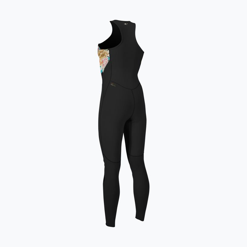 Muta da donna O'Neill Bahia 1.5mm Front Zip nero/mikah floreale/nero 2
