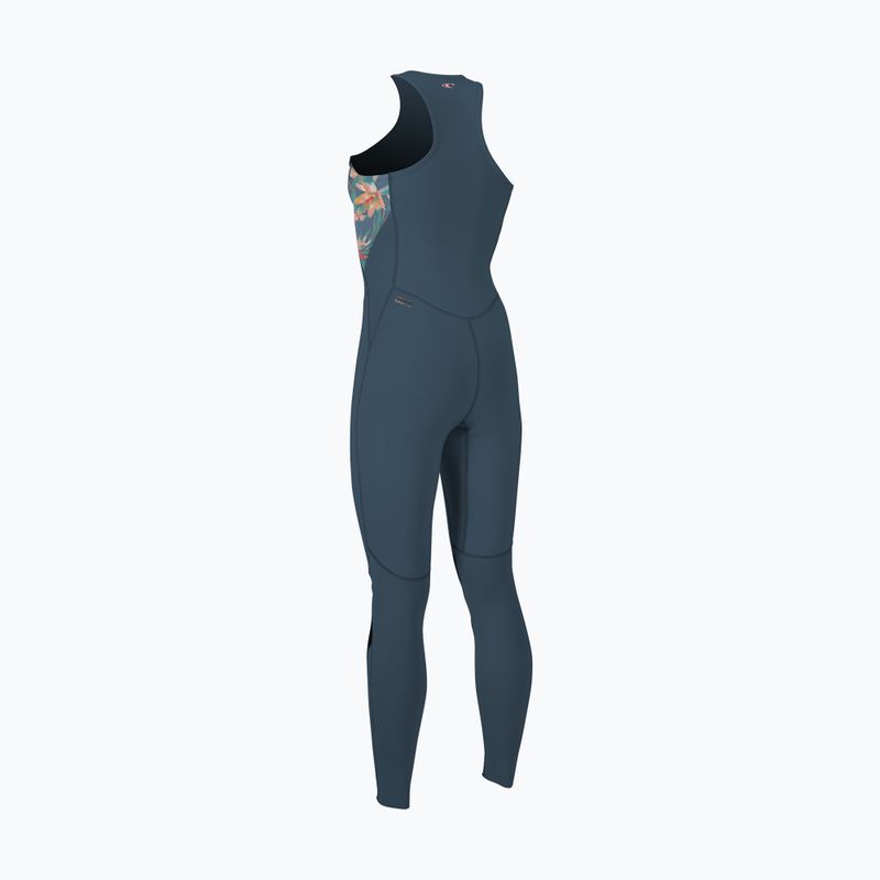 Muta da donna O'Neill Bahia 1.5mm Front Zip blu copen/tropici dipinti/blu aperto 8