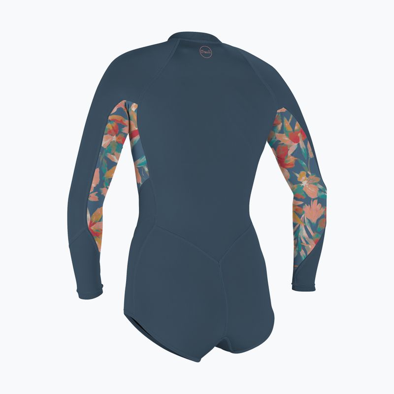 Swim Foam donna O'Neill Bahia 2/1 Front Zip Short Spring Copen blue/painted tropics/copen blue 2