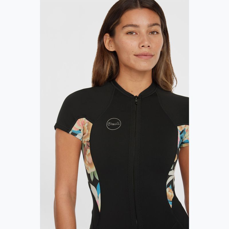 Muta da donna O'Neill Bahia 2/1 mm Front Zip Spring nero/micah floral/nero 3