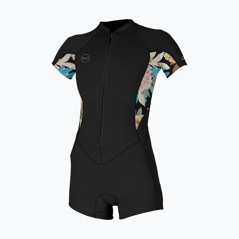 Muta da donna O'Neill Bahia 2/1 mm Front Zip Spring nero/micah floral/nero 7