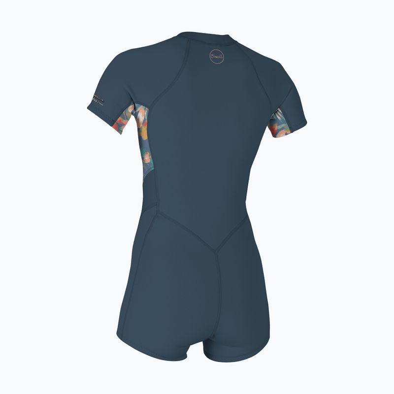 Muta da donna O'Neill Bahia 2/1 mm Front Zip Spring blu copen/ tropici dipinti/ blu copen 2