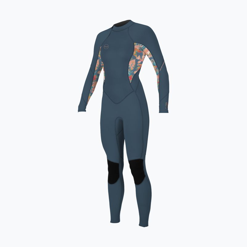 Schiuma da nuoto da donna O'Neill Bahia 3/2 Back Zip Full copen blue/painted tropics/painted tropics 9