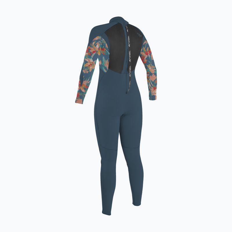 Muta per bambini O'Neill Girls Epic 4/3 Back Zip Full copen blue/painted tropics/copen blue 2