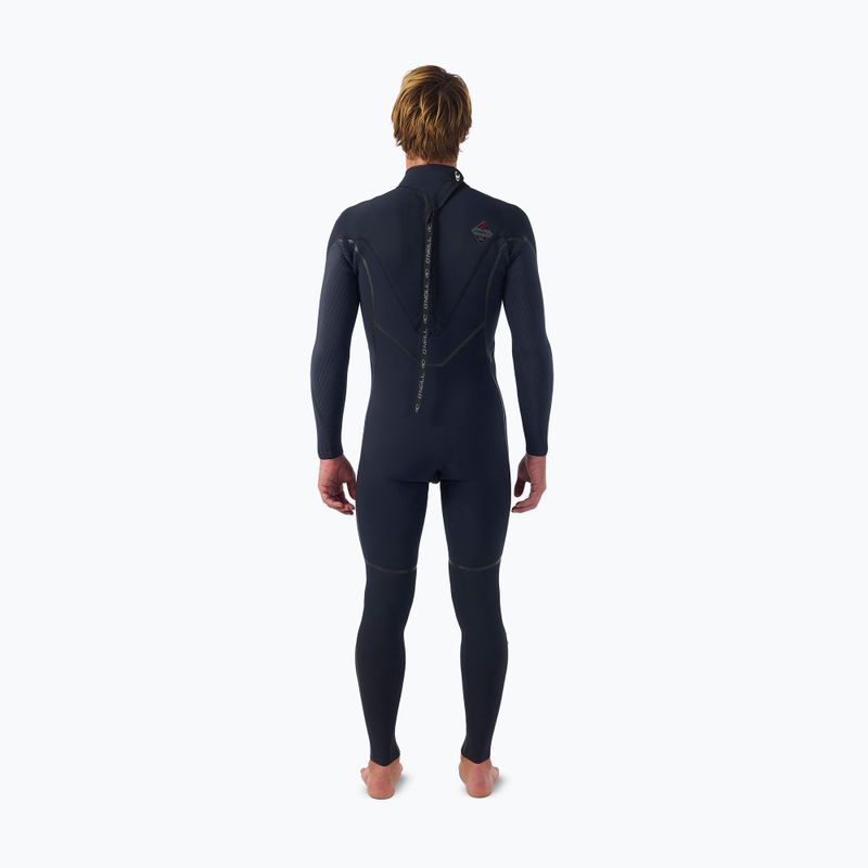 Muta da nuoto uomo O'Neill Hyperfreak Fire 4/3+ mm Back Zip Full black/black 2