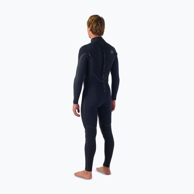 Muta da nuoto uomo O'Neill Hyperfreak Fire 4/3+ mm Back Zip Full black/black 4