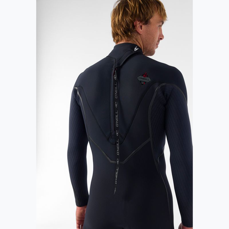 Muta da nuoto uomo O'Neill Hyperfreak Fire 4/3+ mm Back Zip Full black/black 5