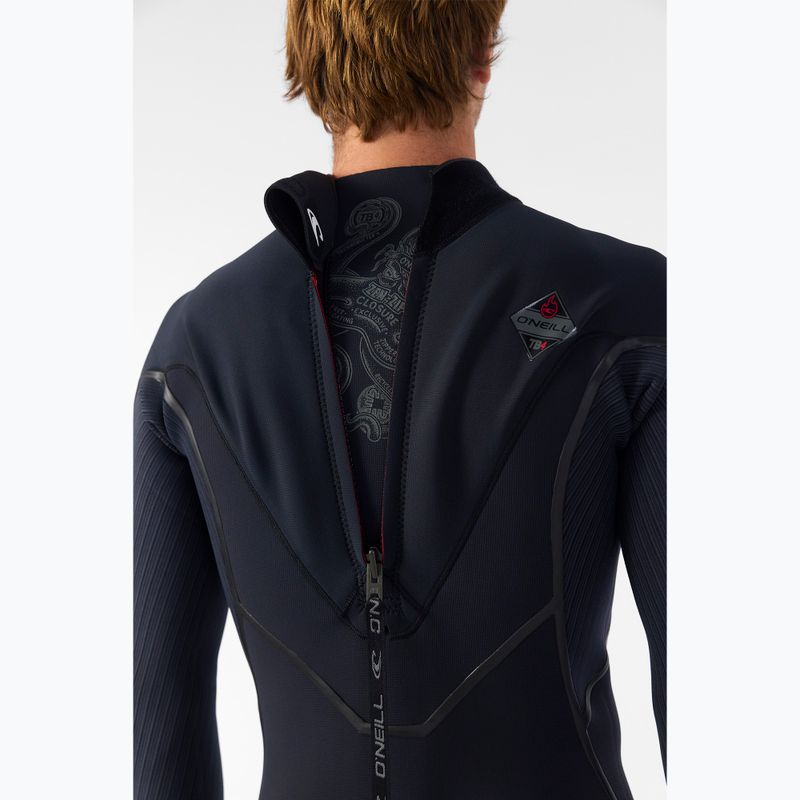 Muta da nuoto uomo O'Neill Hyperfreak Fire 4/3+ mm Back Zip Full black/black 6