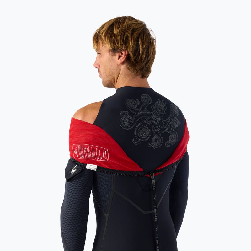 Muta da nuoto uomo O'Neill Hyperfreak Fire 4/3+ mm Back Zip Full black/black 8