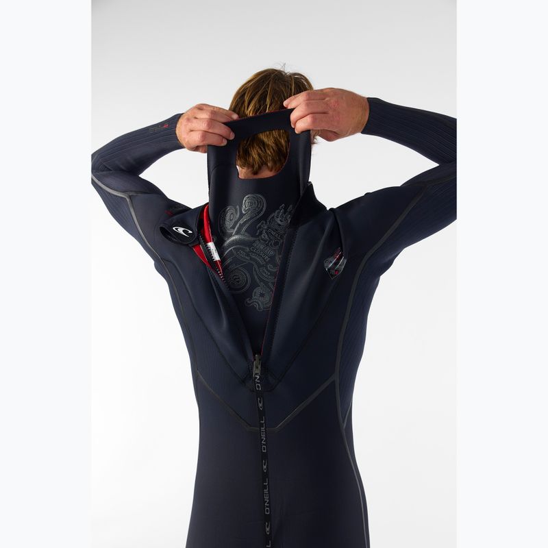 Muta da nuoto uomo O'Neill Hyperfreak Fire 4/3+ mm Back Zip Full black/black 9