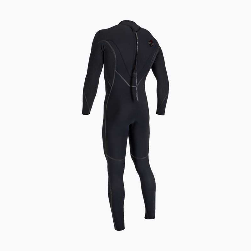 Muta da nuoto uomo O'Neill Hyperfreak Fire 4/3+ mm Back Zip Full black/black 13