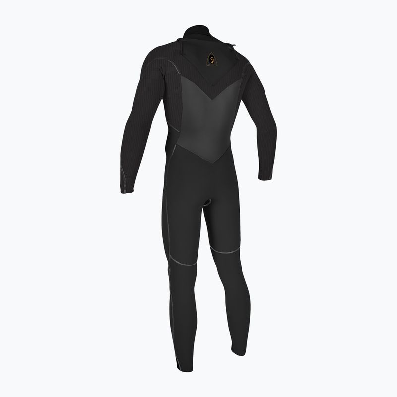 Mutanda da nuoto uomo O'Neill Mutant Legend 5/4 mm Chest Zip con cappuccio Full black/tempered steel 2