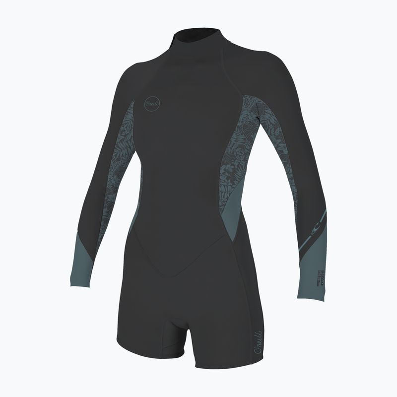 Muta da donna per il nuoto O'Neill Bahia 2/1 mm Back Zip Spring tempered steel/shaded island sky