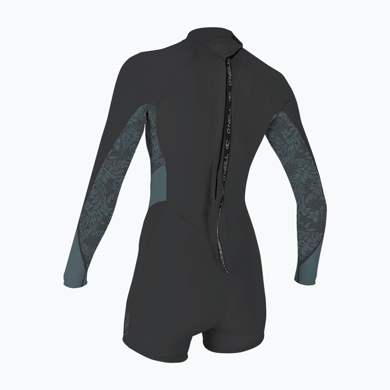 Muta da donna per il nuoto O'Neill Bahia 2/1 mm Back Zip Spring tempered steel/shaded island sky 2