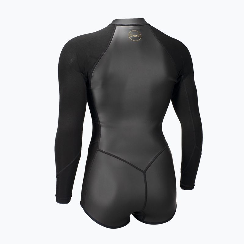 Muta da donna per il nuoto O'Neill Bahia 2/1 mm Front Zip Short Spring glide black/black 2