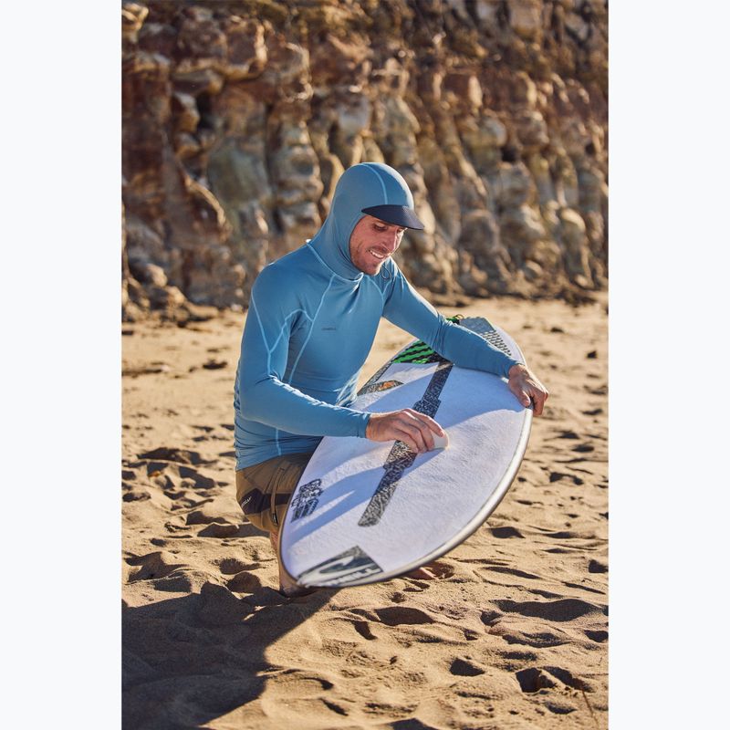 Maglia a maniche lunghe da nuoto uomo O'Neill Hyperfreak Skins Rash Guard Hooded blue fusion/blue fusion 3