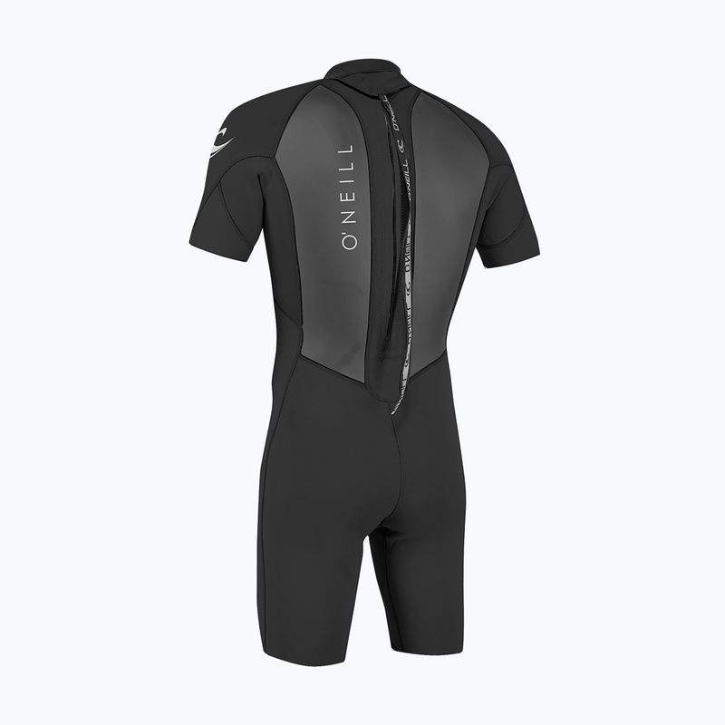 Muta da nuoto uomo O'Neill Reactor-2 2mm Back Zip SS Spring HJ5 black/black 2