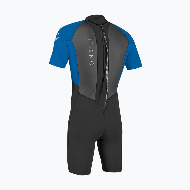 Muta da nuoto uomo O'Neill Reactor-2 2mm Back Zip SS Spring HJ5 black/ocean 2