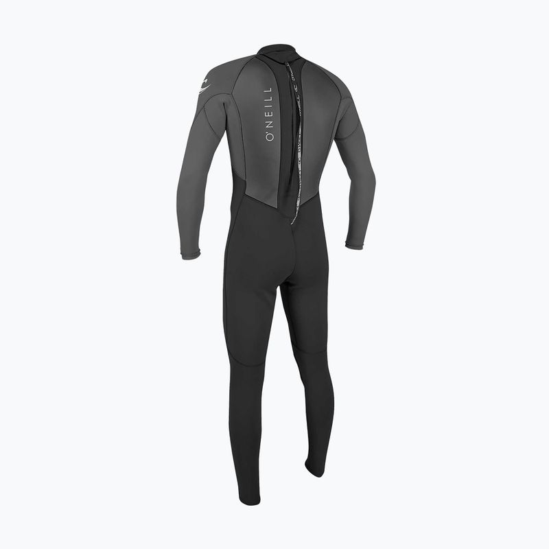 Muta da nuoto uomo O'Neill Reactor-2 3/2 mm Back Zip Full black/graphite 2
