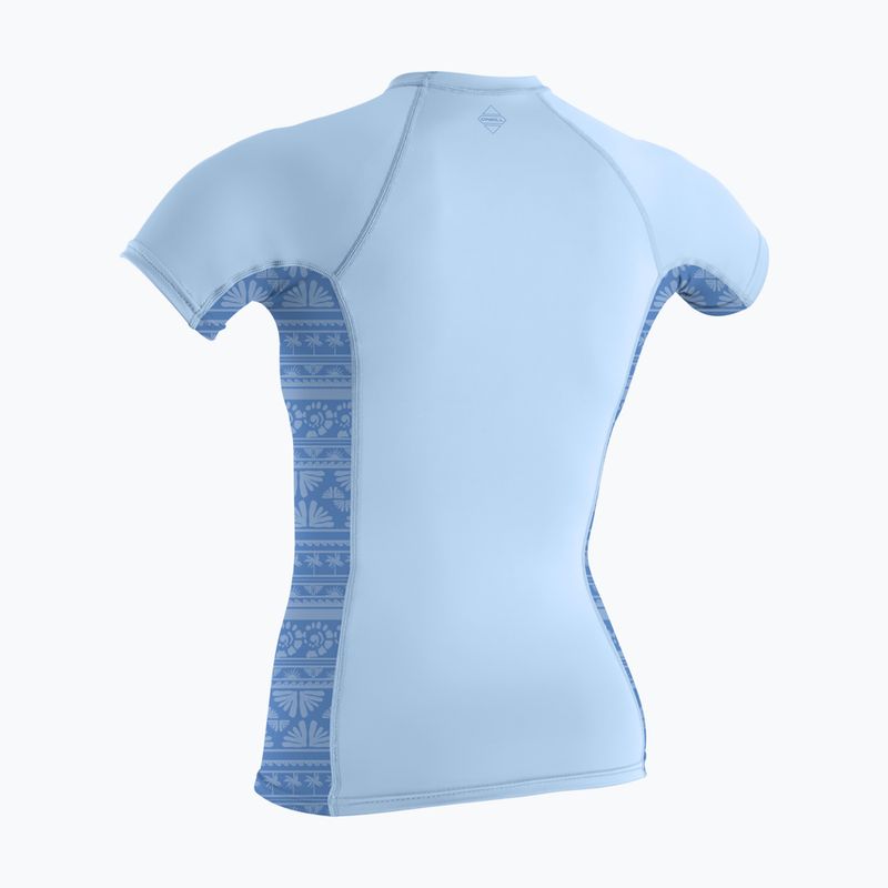 Costume da nuoto donna O'Neill Hyperfreak Skins Rash Guard chambray blue/surf abstract 2