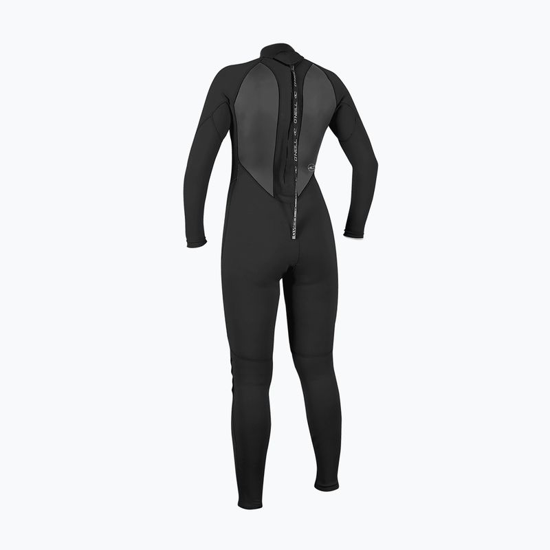 Muta da nuoto donna O'Neill Reactor-2 3/2 Back Zip Full J18 black/black 2