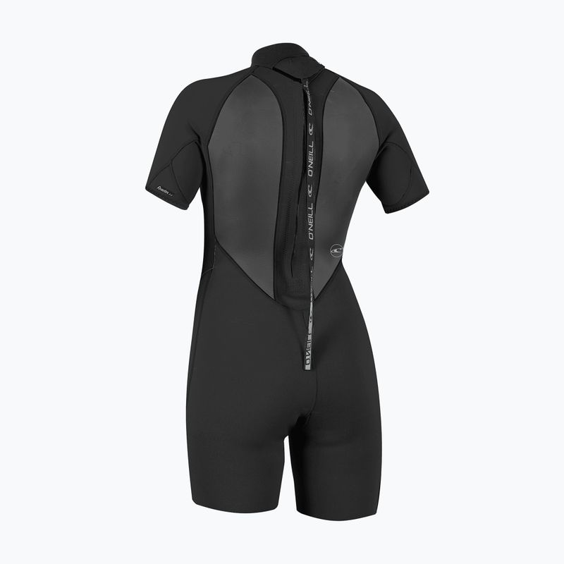 Muta da nuoto donna O'Neill Reactor-2 2mm Back Zip SS Spring IS7 black/black 2