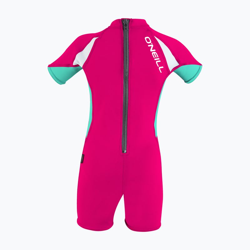 Tuta intera UPF 50+ O'Neill Child Basic Skins UV Spring IT4 watermelon/light aqua/white 2