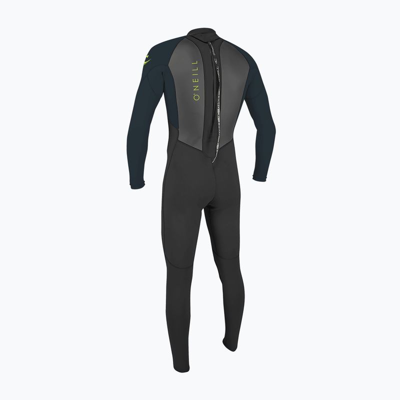 Muta da nuoto bambino O'Neill Youth Reactor-2 3/2 Back Zip Full black/slate 2