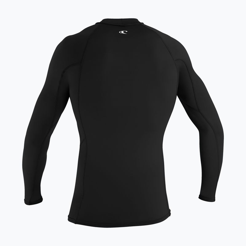 Maglia a maniche lunghe da nuoto uomo O'Neill Basic Skins Rash Guard LS black 2