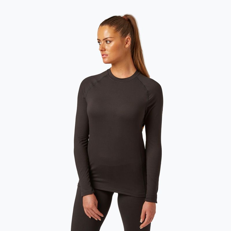 Surfanic Cozy Crewneck termico donna a maniche lunghe nero