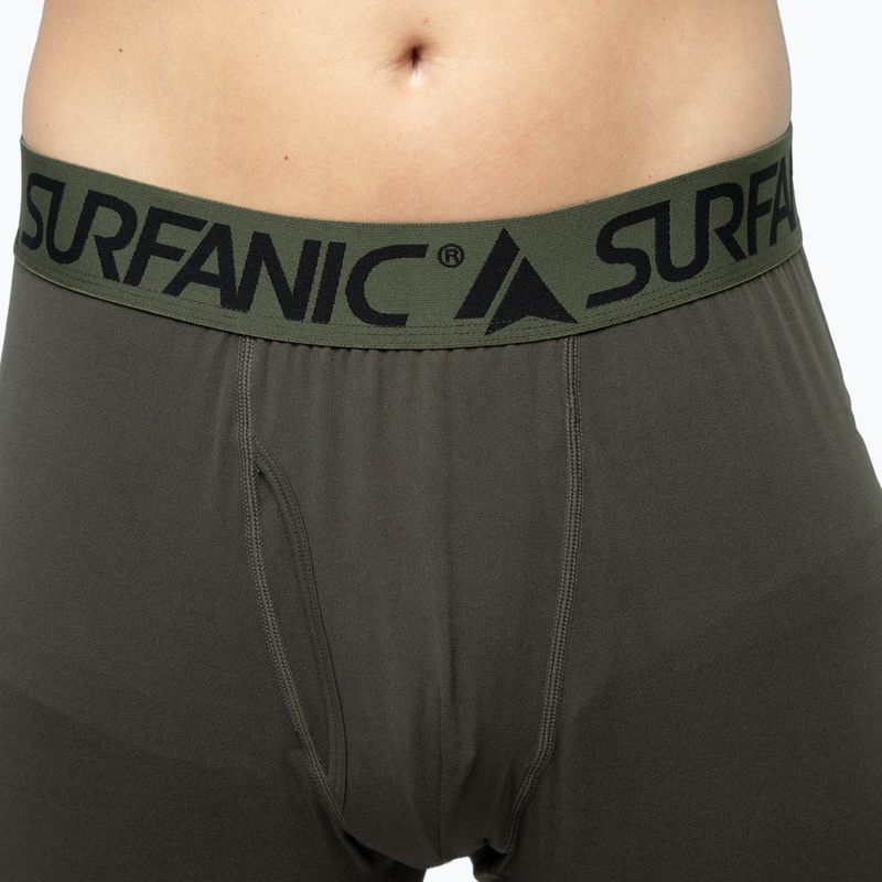 Pantaloni termici Surfanic Bodyfit Long John Uomo color kaki scuro 6