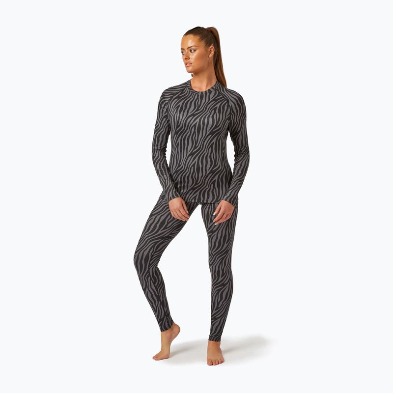 Maglia termica da donna Surfanic Cozy Limited Edition Crew Neck black zebra 2