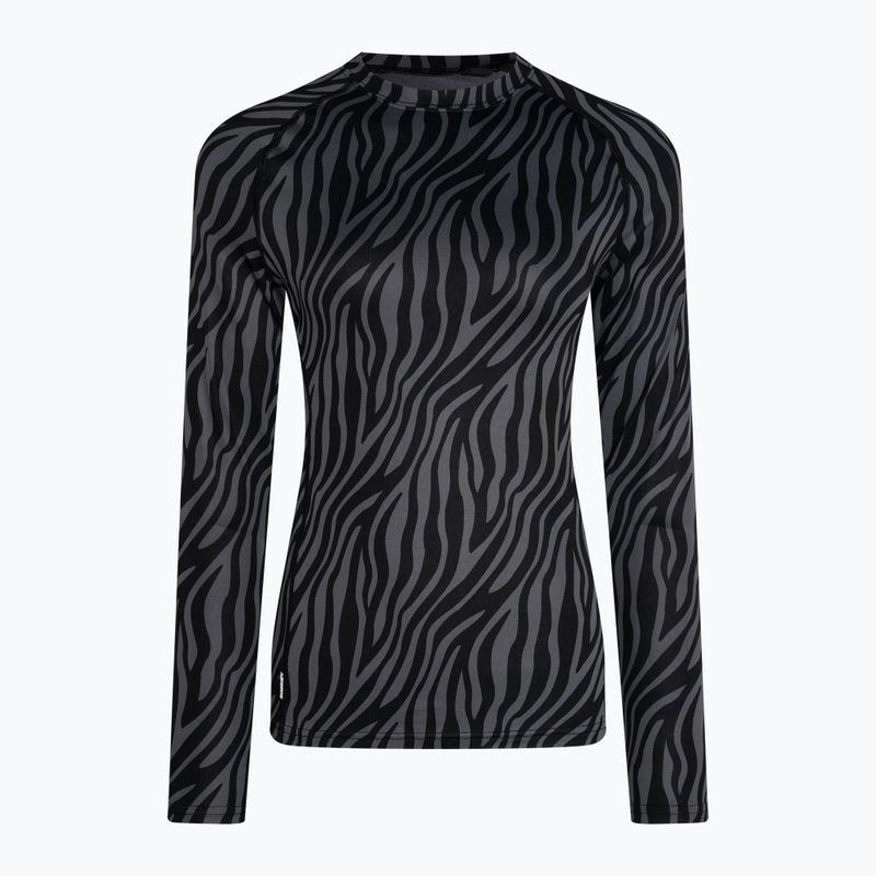 Maglia termica da donna Surfanic Cozy Limited Edition Crew Neck black zebra 4