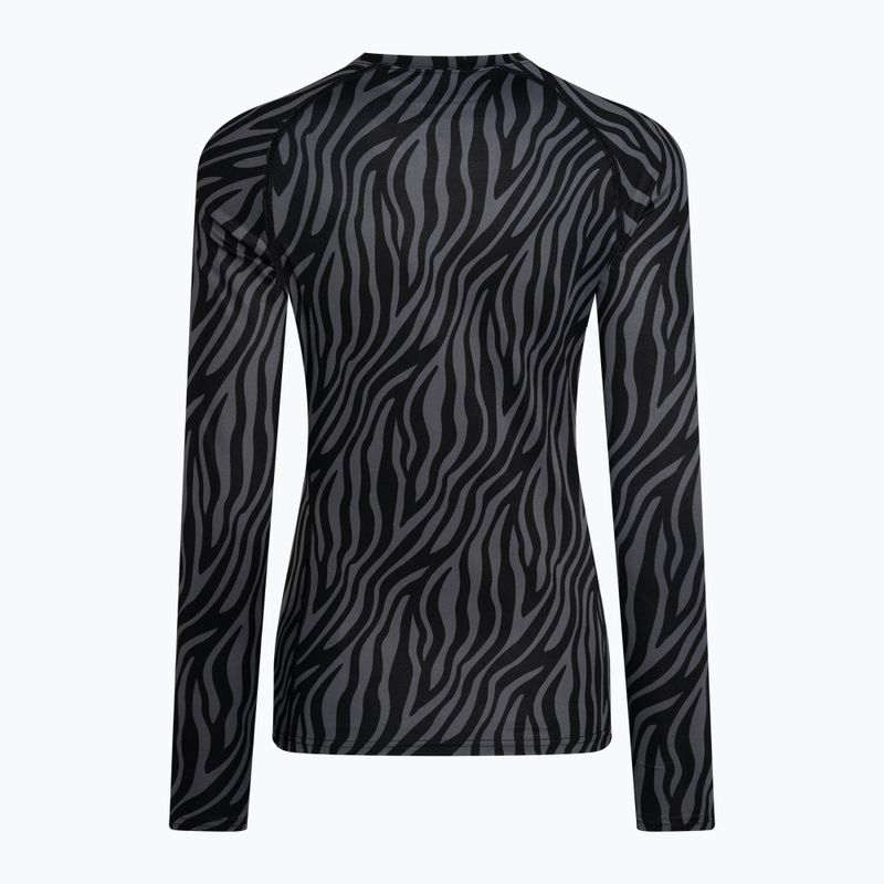 Maglia termica da donna Surfanic Cozy Limited Edition Crew Neck black zebra 5
