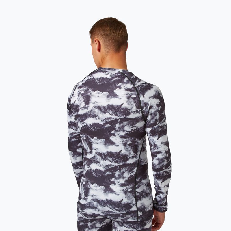 Surfanic Bodyfit Uomo Edizione Limitata Girocollo termico a manica lunga bianco stampato 3