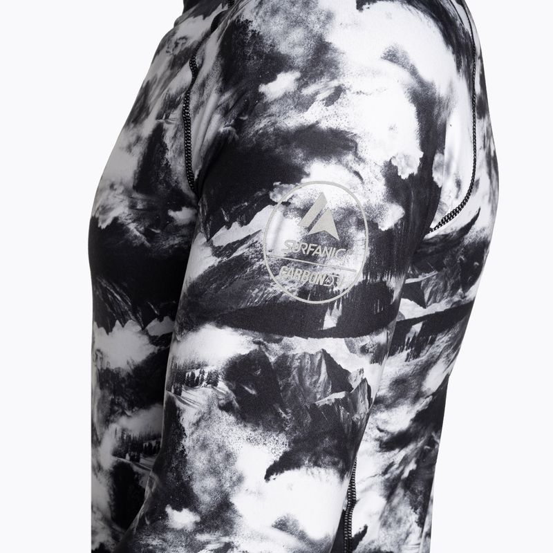 Maglia termica da uomo Surfanic Bodyfit Limited Edition Crew Neck white out print 6