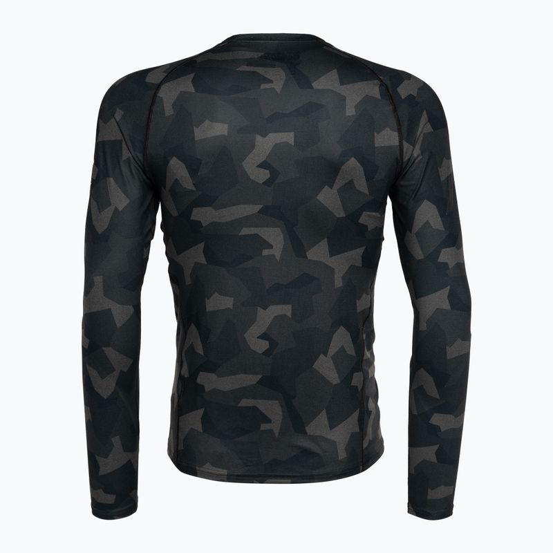 Surfanic Bodyfit Limited Edition Crew Neck Uomo manica lunga termica geo camo forestale 5